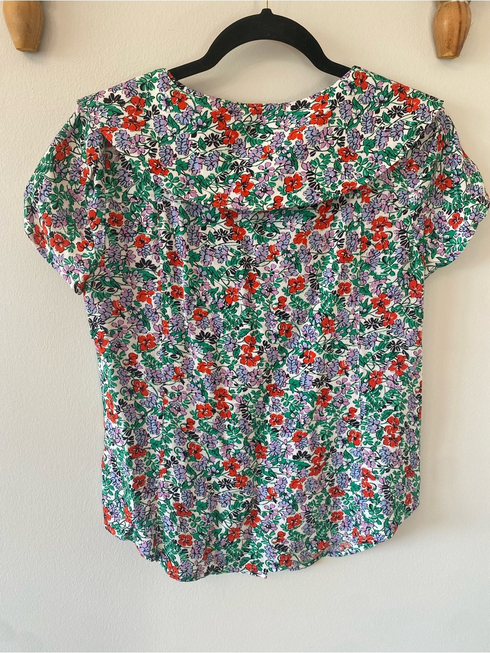 Anthropologie Maeve Floral whimsical top w/ collared detail - French Girl - Picture 6 of 6